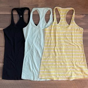 Lululemon Cool Racerback II Tanks (4 total)